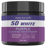 Purple Teeth Cleaning Powder - Sulfate-Free, Deep Cleaning and Polishing, Whitens Teeth in 5 Days, Portable for Daily Use and Travel